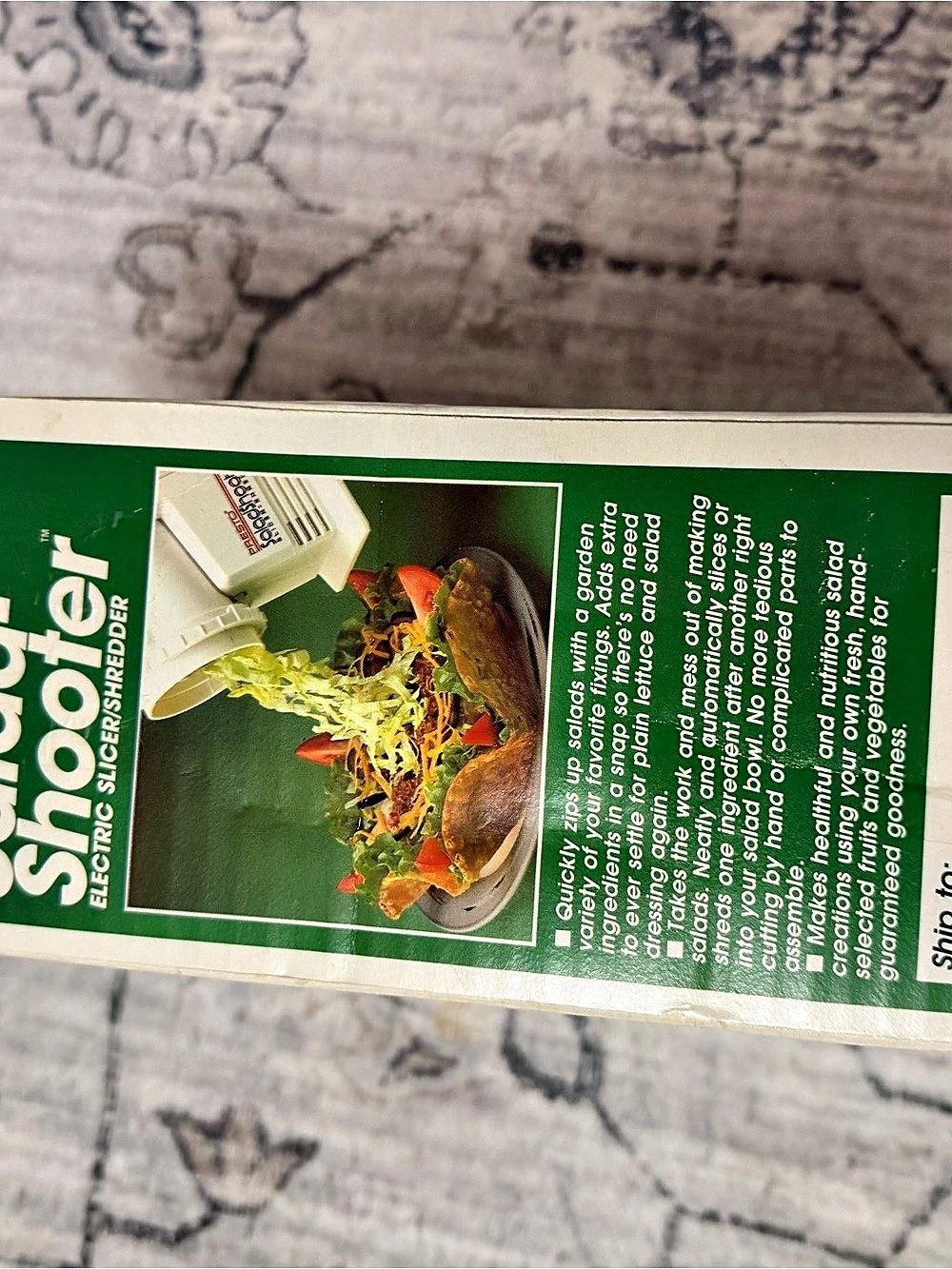 Presto Salad Shooter Electric Slicer/Shredder Kitchen Tool